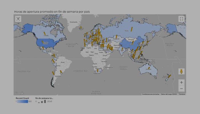 Mapa combinado en Looker Studio